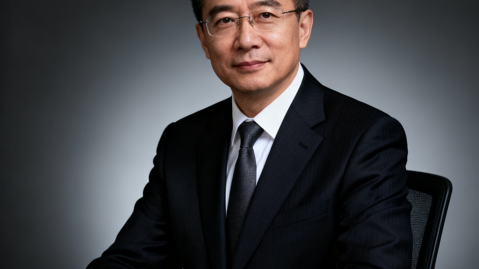 DB旗舰创始人兼CEO周明远博士的商务肖像照，背景为深灰色渐变，他身穿深色西装，神情坚定而温和，展现技术领袖气质
